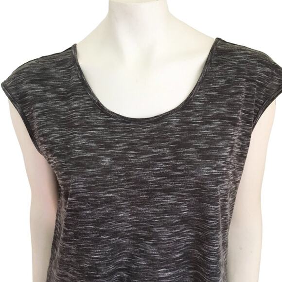 MOSSIMO Sheer Back Lightweight Hi Low Jersey Knit Shirt SZ L - Picture 3 of 10